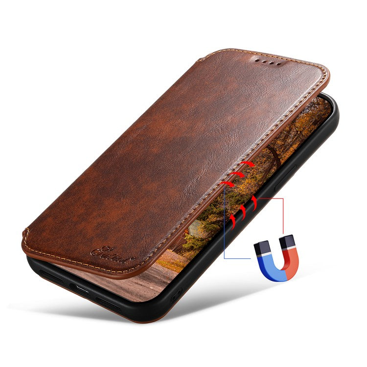 SUTENI J05 For iPhone 15 Plus Case Stand Wallet Leather Dustproof Phone Cover Compatible with MagSaf - TechGearPal