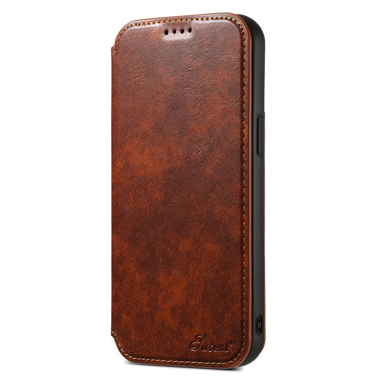 SUTENI J05 For iPhone 15 Plus Case Stand Wallet Leather Dustproof Phone Cover Compatible with MagSaf - TechGearPal