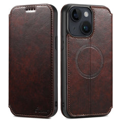 SUTENI J05 For iPhone 15 Plus Case Stand Wallet Leather Dustproof Phone Cover Compatible with MagSaf - TechGearPal