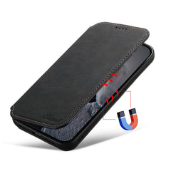 SUTENI J06 For iPhone 15 Plus Case Litchi Texture PU Leather+TPU Cover Compatible with MagSaf - TechGearPal