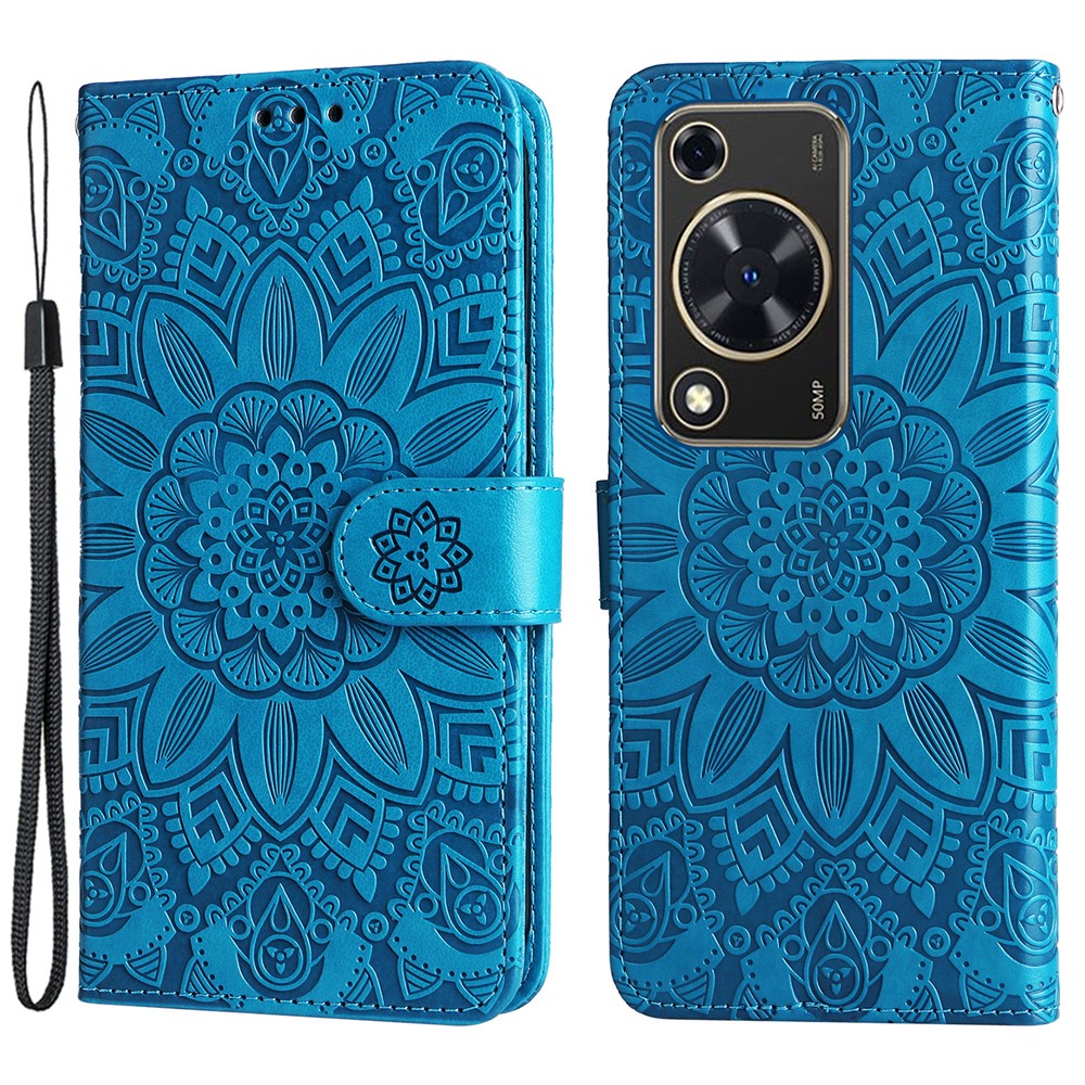 Étui portefeuille en cuir imprimé pour Huawei Enjoy 70 4G / Nova Y72 4G 