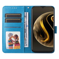 Étui portefeuille en cuir imprimé pour Huawei Enjoy 70 4G / Nova Y72 4G 