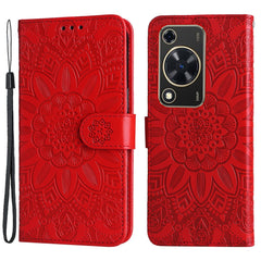 Étui portefeuille en cuir imprimé pour Huawei Enjoy 70 4G / Nova Y72 4G 