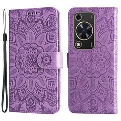 Étui portefeuille en cuir imprimé pour Huawei Enjoy 70 4G / Nova Y72 4G 