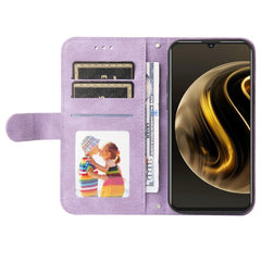 Étui portefeuille en cuir avec support et dragonne pour Huawei Enjoy 70 4G / Nova Y72 4G 