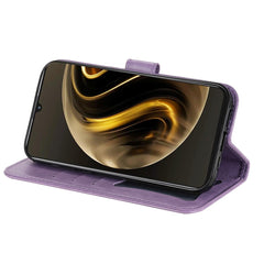 Coque portefeuille en cuir PU à motif floral pour Huawei Enjoy 70 4G / Nova Y72 4G 