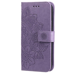 Coque portefeuille en cuir PU à motif floral pour Huawei Enjoy 70 4G / Nova Y72 4G 