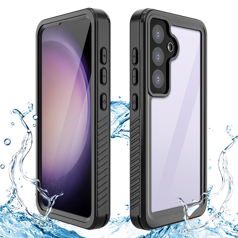 Coque étanche REDPEPPER série FS IP68 pour Samsung Galaxy S24, coque arrière transparente 