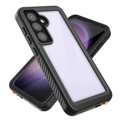 Coque étanche REDPEPPER série FS IP68 pour Samsung Galaxy S24, coque arrière transparente 