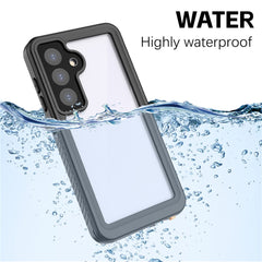 Coque étanche REDPEPPER série FS IP68 pour Samsung Galaxy S24, coque arrière transparente 