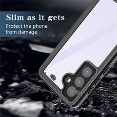 Coque étanche REDPEPPER série FS IP68 pour Samsung Galaxy S24, coque arrière transparente 