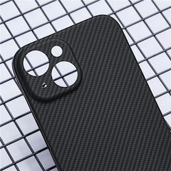 Phone Shell for iPhone 14 Plus Case Magnetic 600D Fine Texture Aramid Fiber Phone Cover (Precise Lens Hole) - TechGearPal