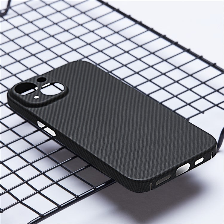 Phone Shell for iPhone 14 Plus Case Magnetic 600D Fine Texture Aramid Fiber Phone Cover (Precise Lens Hole) - TechGearPal