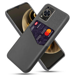 For Huawei Enjoy 70 4G / nova Y72 4G Phone Case with Card Slot Cloth Texture Leather + PC Cover