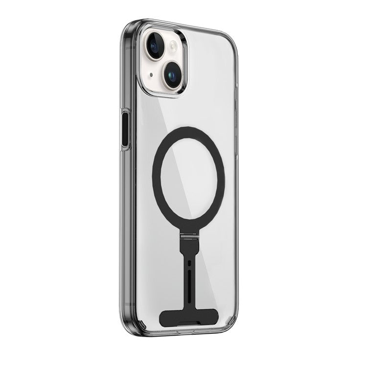 WIWU FYY-014 For iPhone 15 Plus Kickstand Case Compatible with MagSafe PC Clear Phone Cove - TechGearPal
