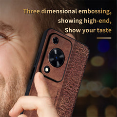 Coque AZNS pour Huawei Enjoy 70 4G / Nova Y72 4G, étui de protection en cuir PU imprimé et TPU 