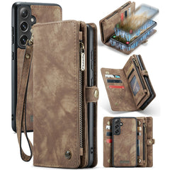 For Samsung Galaxy S24 Phone Cases CASEME Leather Cover with Detachable Wallet and Strap