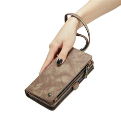 For Samsung Galaxy S24 Phone Cases CASEME Leather Cover with Detachable Wallet and Strap