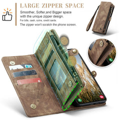 For Samsung Galaxy S24 Phone Cases CASEME Leather Cover with Detachable Wallet and Strap
