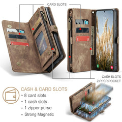 For Samsung Galaxy S24 Phone Cases CASEME Leather Cover with Detachable Wallet and Strap