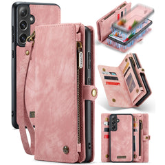 For Samsung Galaxy S24 Phone Cases CASEME Leather Cover with Detachable Wallet and Strap