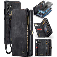 For Samsung Galaxy S24 Phone Cases CASEME Leather Cover with Detachable Wallet and Strap