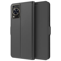 For Huawei nova Y72 4G / Enjoy 70 Case Card Holder Viewing Stand PU Leather Phone Cover