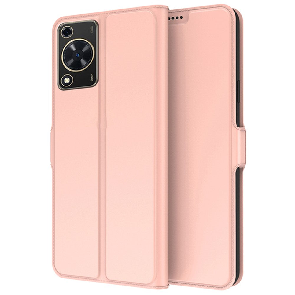For Huawei nova Y72 4G / Enjoy 70 Case Card Holder Viewing Stand PU Leather Phone Cover