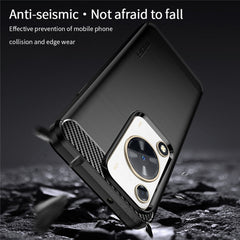 MOFI JK TPU Series-1 For Huawei nova Y72 4G / Enjoy 70 Phone Case TPU Carbon Fiber Texture Cover