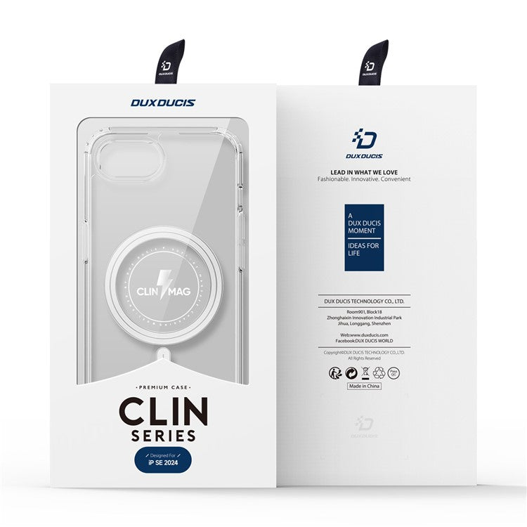 DUX DUCIS Clin Series Phone Case for iPhone 16e Clear Case Compatible with MagSafe PC + TPU Phone Cover - TechGearPal
