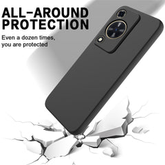 Coque de téléphone Huawei Nova Y72 4G / Enjoy 70 en silicone liquide anti-rayures avec dragonne 