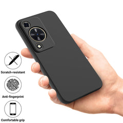 Coque de téléphone Huawei Nova Y72 4G / Enjoy 70 en silicone liquide anti-rayures avec dragonne 