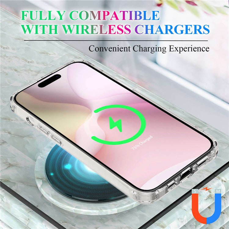 For iPhone 16e Clear Case Compatible with MagSafe TPU + Acrylic Phone Cover - TechGearPal