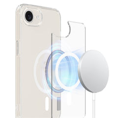 For iPhone 16e Clear Case Compatible with MagSafe TPU + Acrylic Phone Cover - TechGearPal