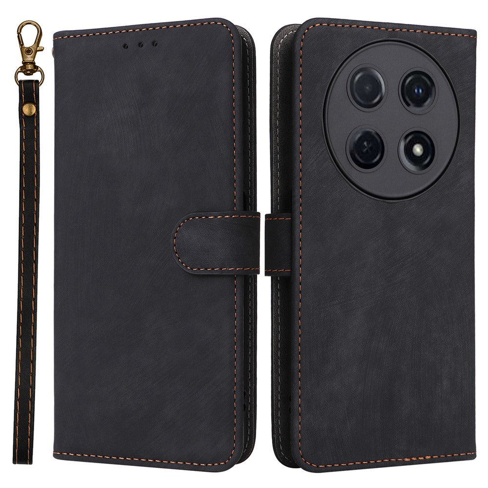 Étui portefeuille à rabat en cuir avec blocage RFID pour Huawei Nova 13i 4G / Nova 12i 4G / Enjoy 70 Pro 