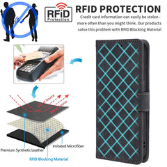 Étui portefeuille à rabat en cuir avec blocage RFID pour Huawei Nova 13i 4G / Nova 12i 4G / Enjoy 70 Pro 