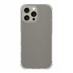 For iPhone 16 Pro Max Case Drop Protection Anti-Slip Transparent TPU Phone Cover