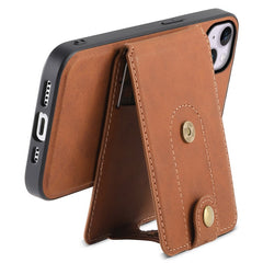DENIOR D14 For iPhone 14 Plus Case Compatible with MagSafe Leather+TPU+PC Card Bag Phone Cove - TechGearPal