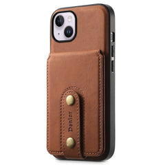 DENIOR D14 For iPhone 14 Plus Case Compatible with MagSafe Leather+TPU+PC Card Bag Phone Cove - TechGearPal