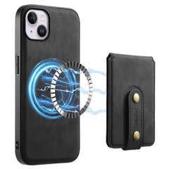 DENIOR D14 For iPhone 14 Plus Case Compatible with MagSafe Leather+TPU+PC Card Bag Phone Cove - TechGearPal