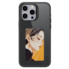 For iPhone 15 Pro Max Phone Case with E Ink Display 4-Color NFC DIY Phone Cove - TechGearPal