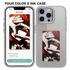 E Ink Case for iPhone 13 Pro Max 4-Color NFC Projection DIY Screen Display Phone Cove - TechGearPal