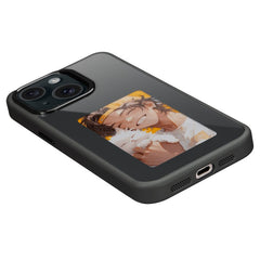 4 Color E Ink Phone Case for iPhone 15 Case Smart NFC DIY Display Imaging, Black / White / Red / Yello - TechGearPal