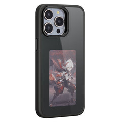 For iPhone 15 Pro E Ink Phone Case 4-Color Screen Play DIY Phone Cove - TechGearPal