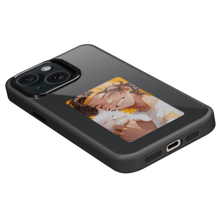 E Ink Phone Case for iPhone 13  / 14 Smart NFC Phone Case Photo, Black / White / Red / Yellow 4-Colo - TechGearPal