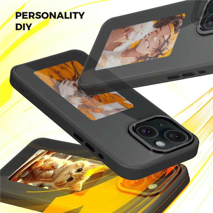 E Ink Phone Case for iPhone 13  / 14 Smart NFC Phone Case Photo, Black / White / Red / Yellow 4-Colo - TechGearPal