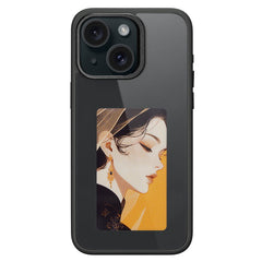 E Ink Phone Case for iPhone 13  / 14 Smart NFC Phone Case Photo, Black / White / Red / Yellow 4-Colo - TechGearPal