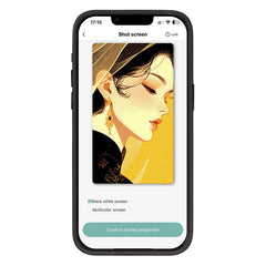 E Ink Phone Case for iPhone 13  / 14 Smart NFC Phone Case Photo, Black / White / Red / Yellow 4-Colo - TechGearPal