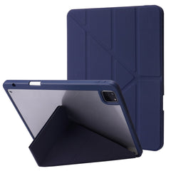 For iPad Air 13 (2025) / (2024) / Pro 12.9 (2022) (2021) (2020) Case PU Leather+TPU+Acrylic Smart Tablet Cover with Origami Stand