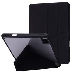For iPad Air 13 (2025) / (2024) / Pro 12.9 (2022) (2021) (2020) Case PU Leather+TPU+Acrylic Smart Tablet Cover with Origami Stand